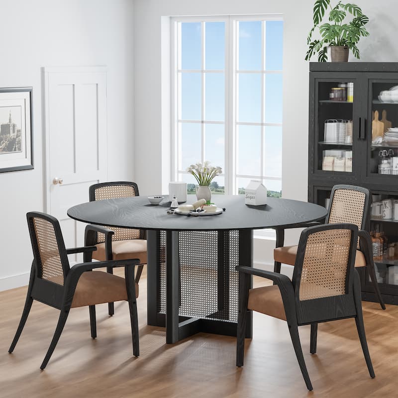 Solid Wood Round Dining Table 4-6 People