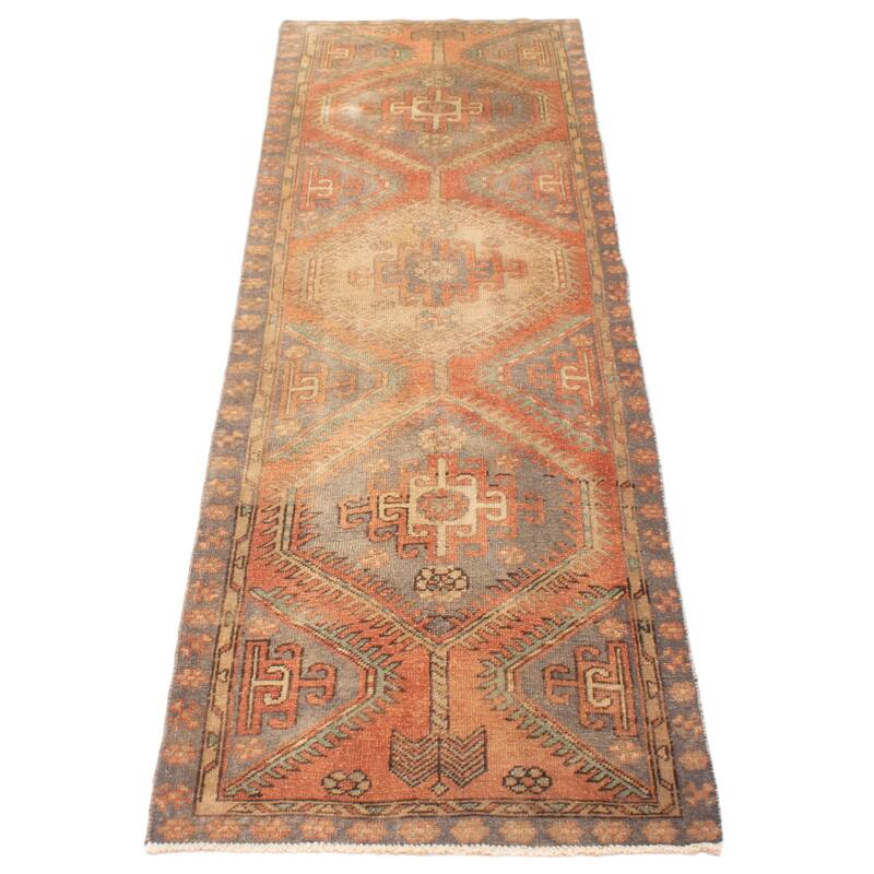 ECARPETGALLERY Hand-knotted Konya Anatolian Copper Wool Rug - 3'2 x 10'4