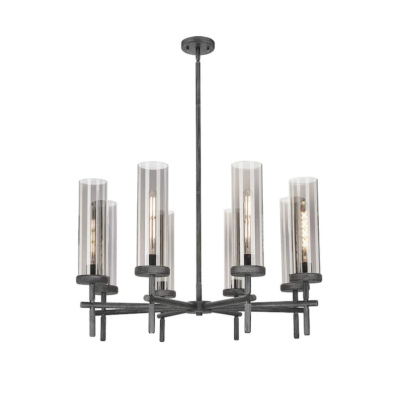 Innovations Lighting Downtown Urban - Lincoln - 8 Light 32" Stem Hung Chandlier