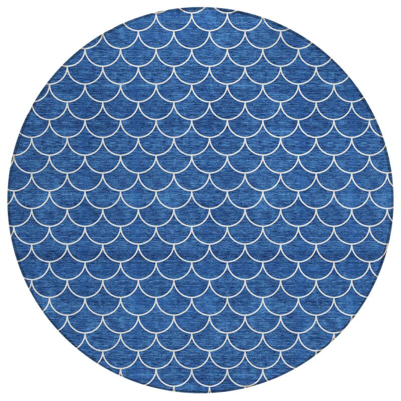 HomeRoots Geometric Transitional Rectangle Outdoor Rug