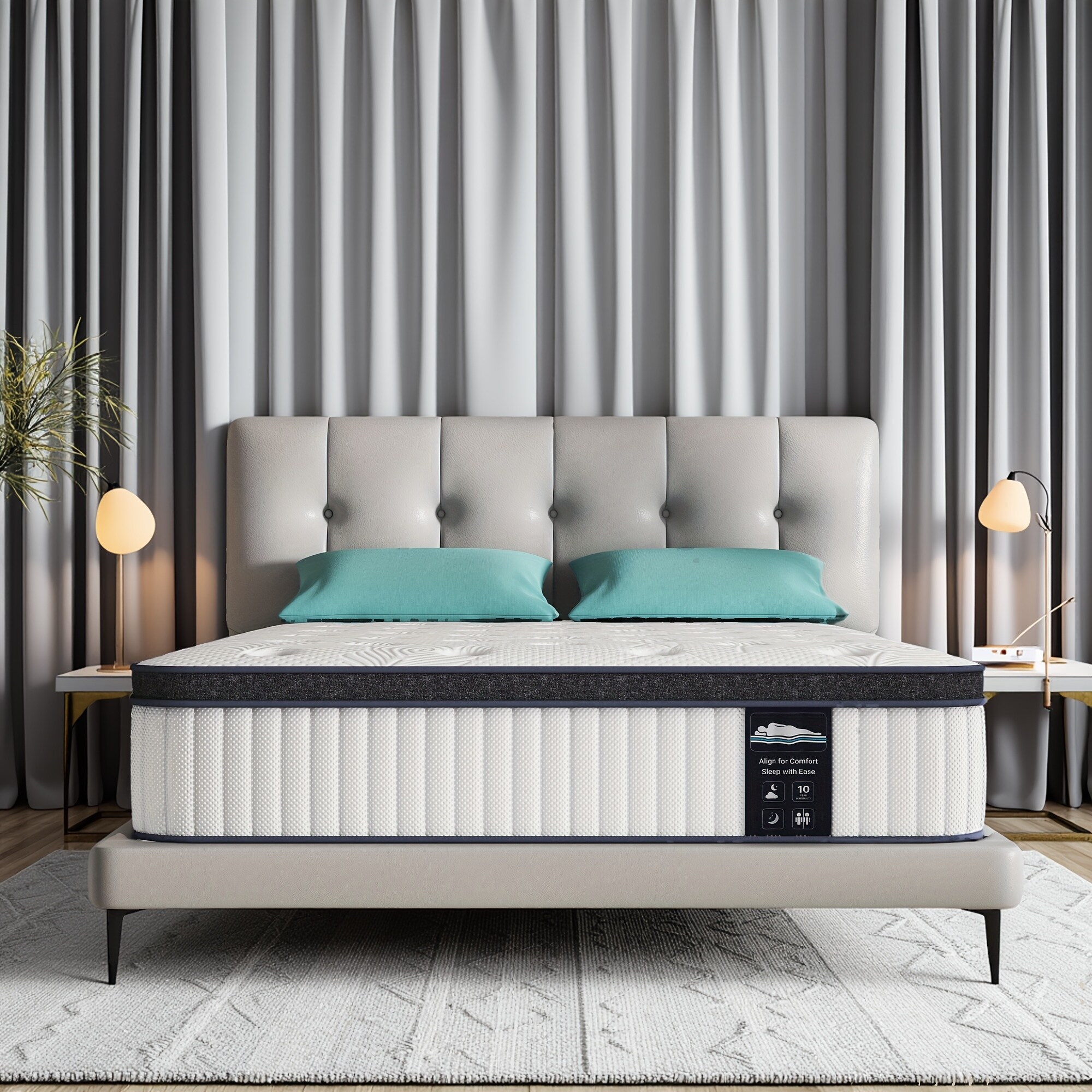 Serweet 8-Inch Luxury Hybrid Memory Foam Mattress,For kid