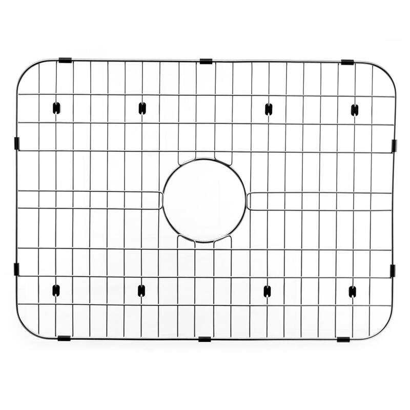 Houzer Wirecraft 23-7/16" L x 17-1/8" W Stainless Steel Basin Rack - Stainless Steel