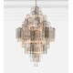preview thumbnail 5 of 7, Addis 20 Light Aged Brass Chandelier - 30.5"W x 49.5"H x 30.5"D