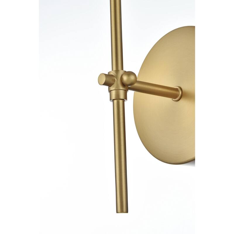 Elegant Lighting Mel 15" Wall Sconce with Linen Shade