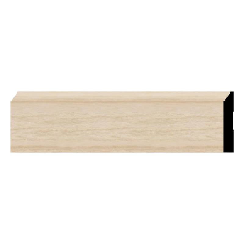 WM620: 9/16-in D x 4-1/4-in W x 96-in L Americraft Solid Hardwood Stain Grade Ogee Base Moulding - White Oak