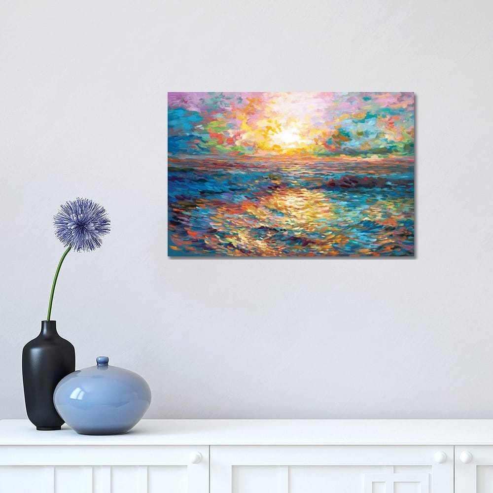 iCanvas "Sunset In Mykonos" by Leon Devenice Canvas Print