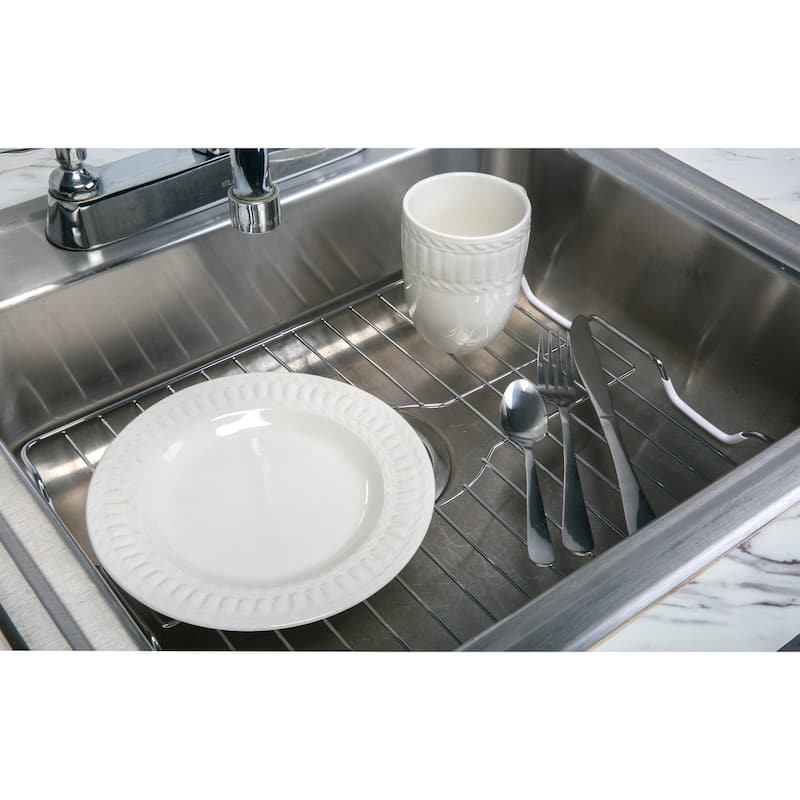 Kitchen Details Large Chrome Sink Protector - 12.5"x16.25"x1"