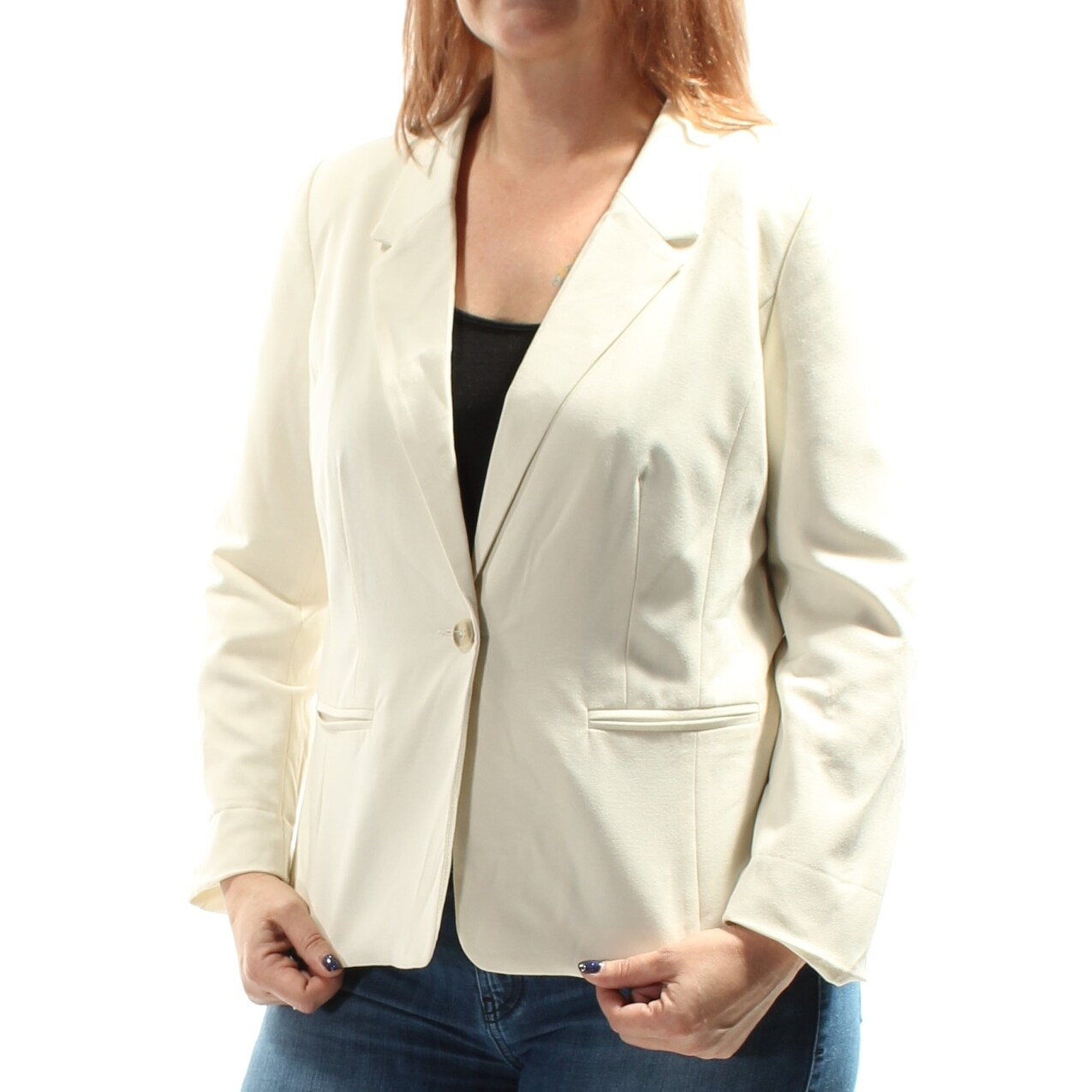ivory blazer outfit
