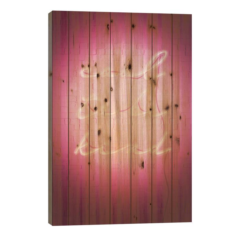 Sweet Neon I Print On Wood by Grace Popp - Multi-Color - 40x26x1.5