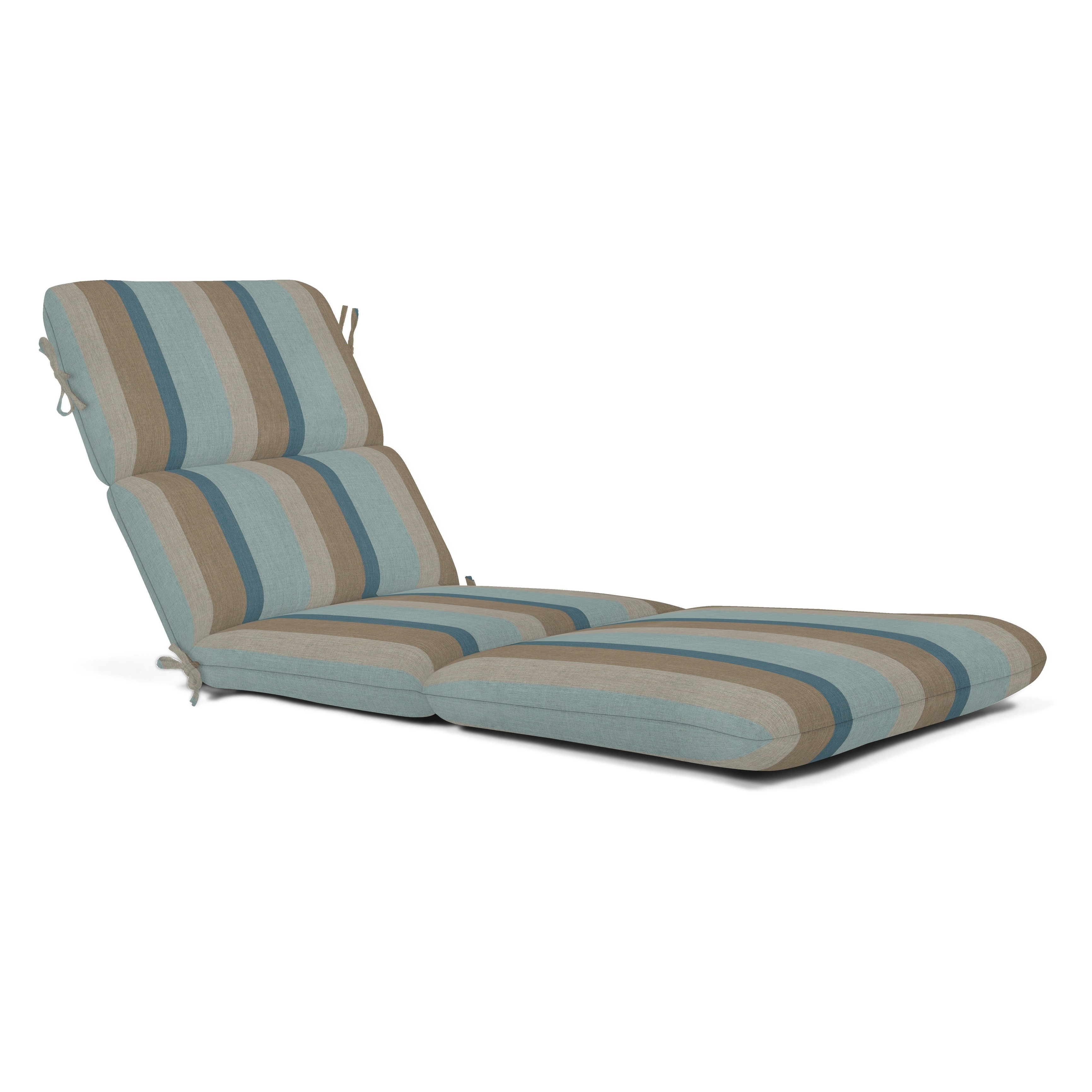 Sunbrella striped deals chaise lounge cushions