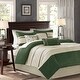 preview thumbnail 56 of 65, Madison Park Teagan 7 Piece Comforter Set Green - California King