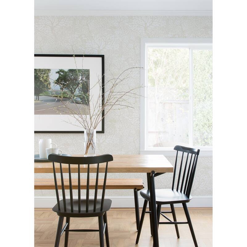 A-Street Prints Olle Cream Forest Sanctuary Wallpaper