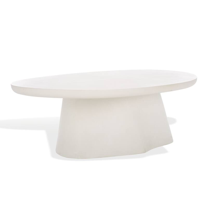 SAFAVIEH Couture Jasbriella Concrete Coffee Table - 51"W x 28"D x 16"H