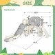 preview thumbnail 22 of 32, Kids Slide Playset Structure 7 in 1,Freestanding Spaceship Set w/Slide