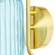 preview thumbnail 17 of 18, Adrienne River of Goods White Glass and Metal Retro Wall Sconce
