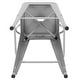 preview thumbnail 73 of 97, 24'' High Metal Indoor-Outdoor Counter Height Stool with Back