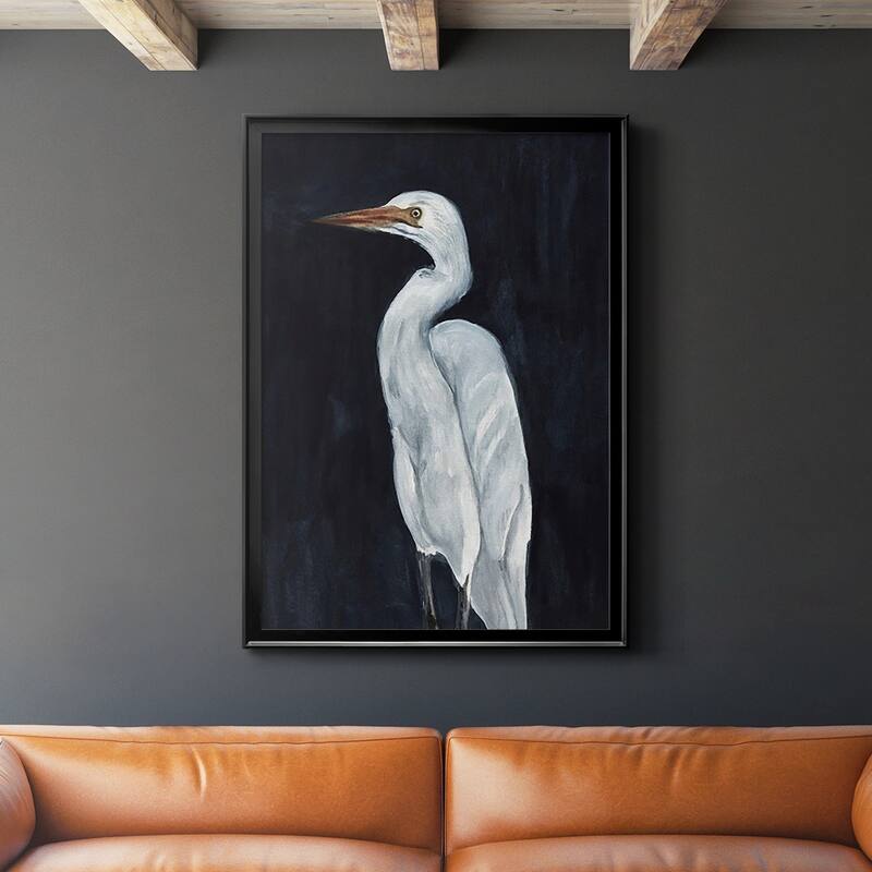 Calm Great Egret I Premium Framed Print - Ready to Hang
