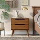 preview thumbnail 10 of 31, Bodo Mid-century Modern Wood 2-Drawer Nightstand by Carson Carrington
