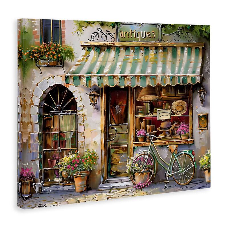 Stupell Charming Antique Shop Canvas Wall Art Design By Arlington Prints