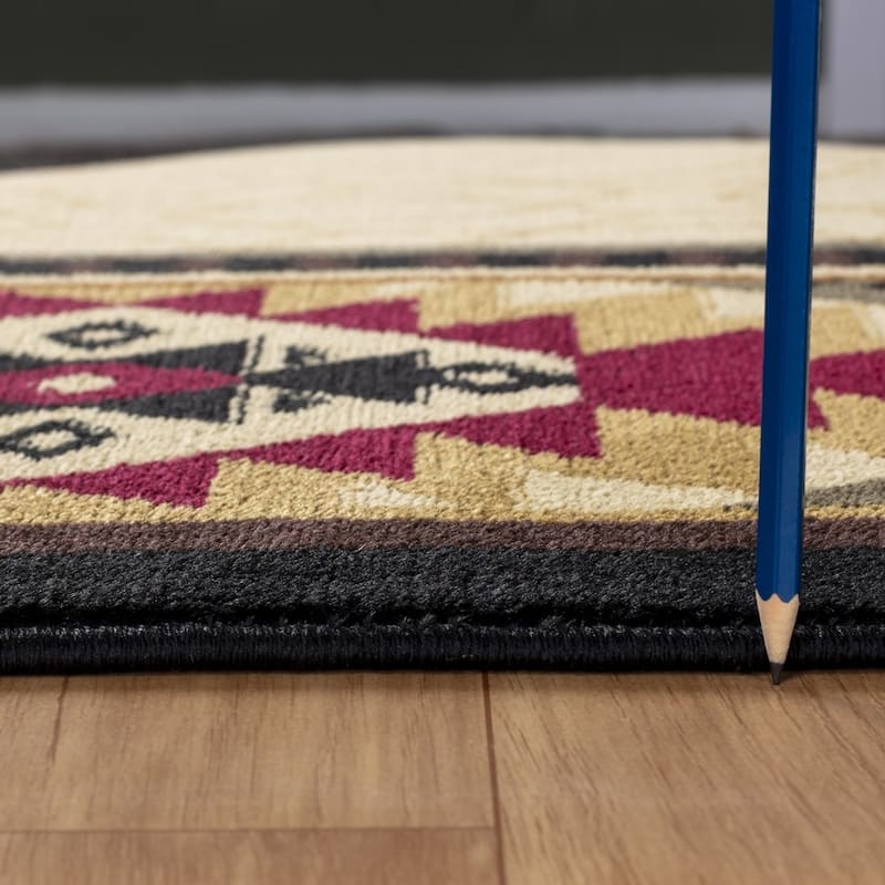 Tribes GC_YLS4007 Cream Southwest Area Rug