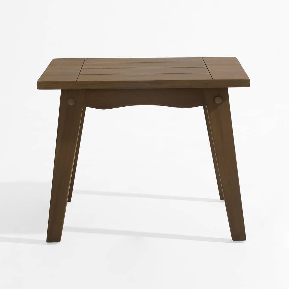 Rectangular Outdoor All Weather Wooden Side Coffee Table