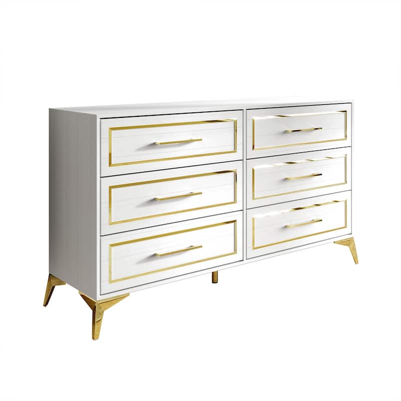 CraftPorch Contemporary Dresser with 6 Drawers