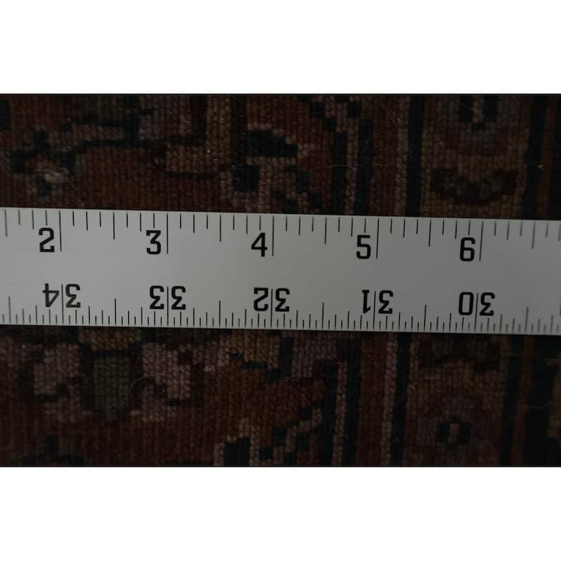 Hand Knotted Oriental 100% Wool Carpet Traditional Geometric Pink Bokhara Area Rug - 6' 4'' X 4' 4''