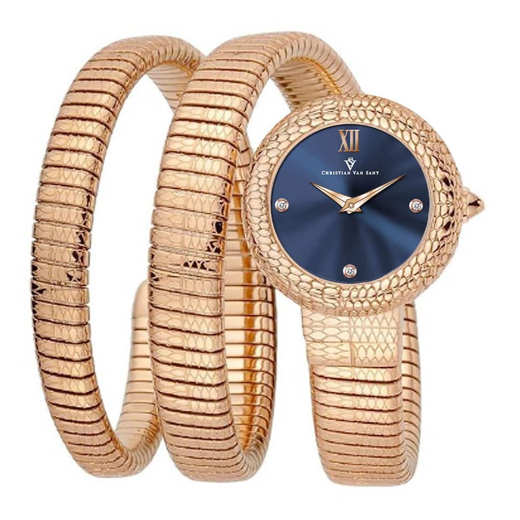Christian Van Sant Women's Naga Blue Dial Watch - CV0892 - 6 (36)