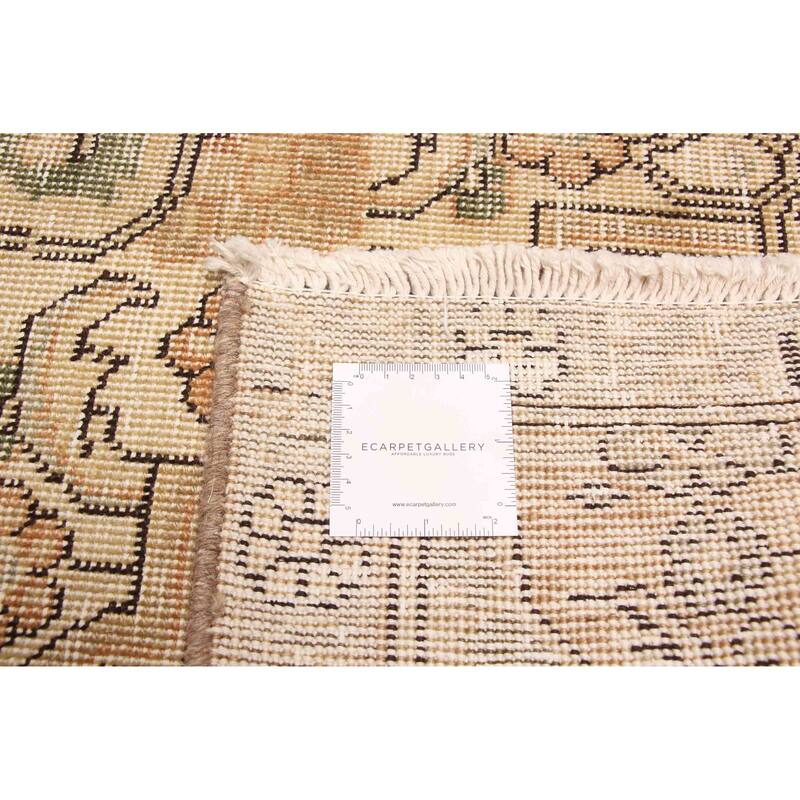 ECARPETGALLERY Hand-knotted Antalya Vintage Brown Wool Rug - 9'10 x 12'9