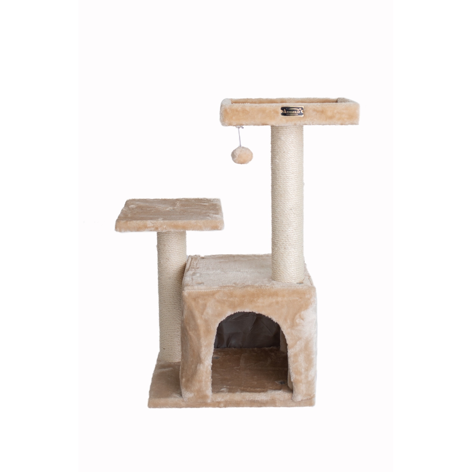 Armarkat Classic Cat Tree A3207 32 Inch Beige Overstock 32000181