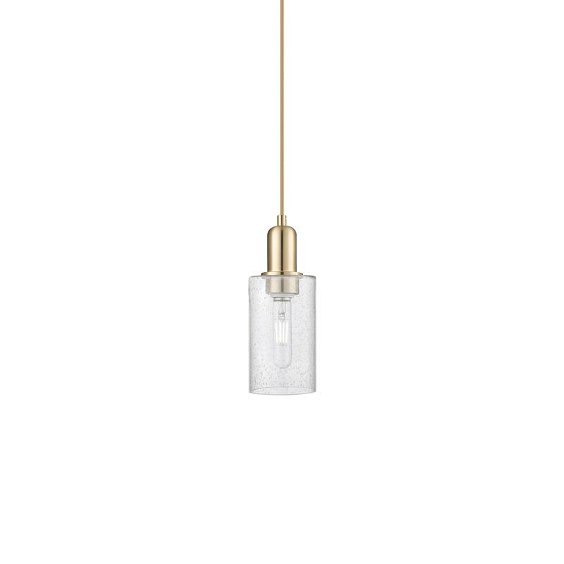 Innovations Lighting 716-1P-10-5 Clymer Pendant Clymer 5" Wide Mini - Champagne Bronze / Seedy