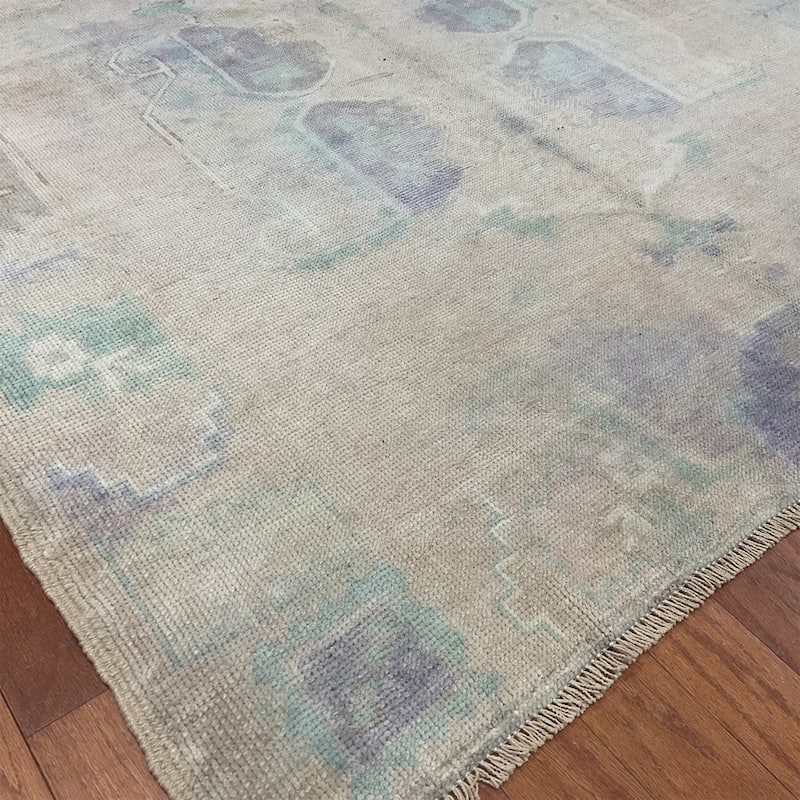 HERAT ORIENTAL Handmade Turkish Oushak Wool Rug - 4'11" x 10'5"