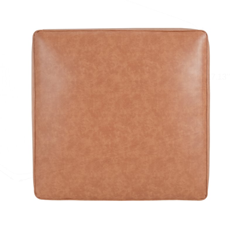 Square PU Leather Ottoman