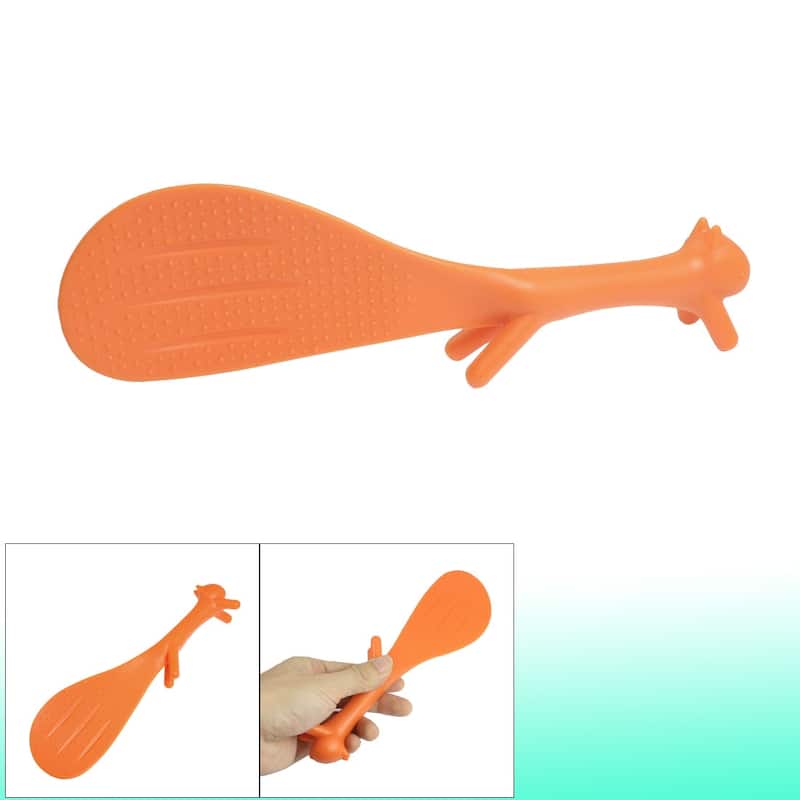Rice Paddle Orange Plastic Squirrel Shaped Non-stick Sushi Scoop