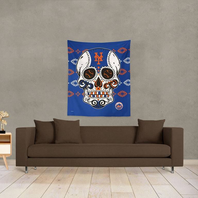 MLB Candy Skull Printed Wall Hanging