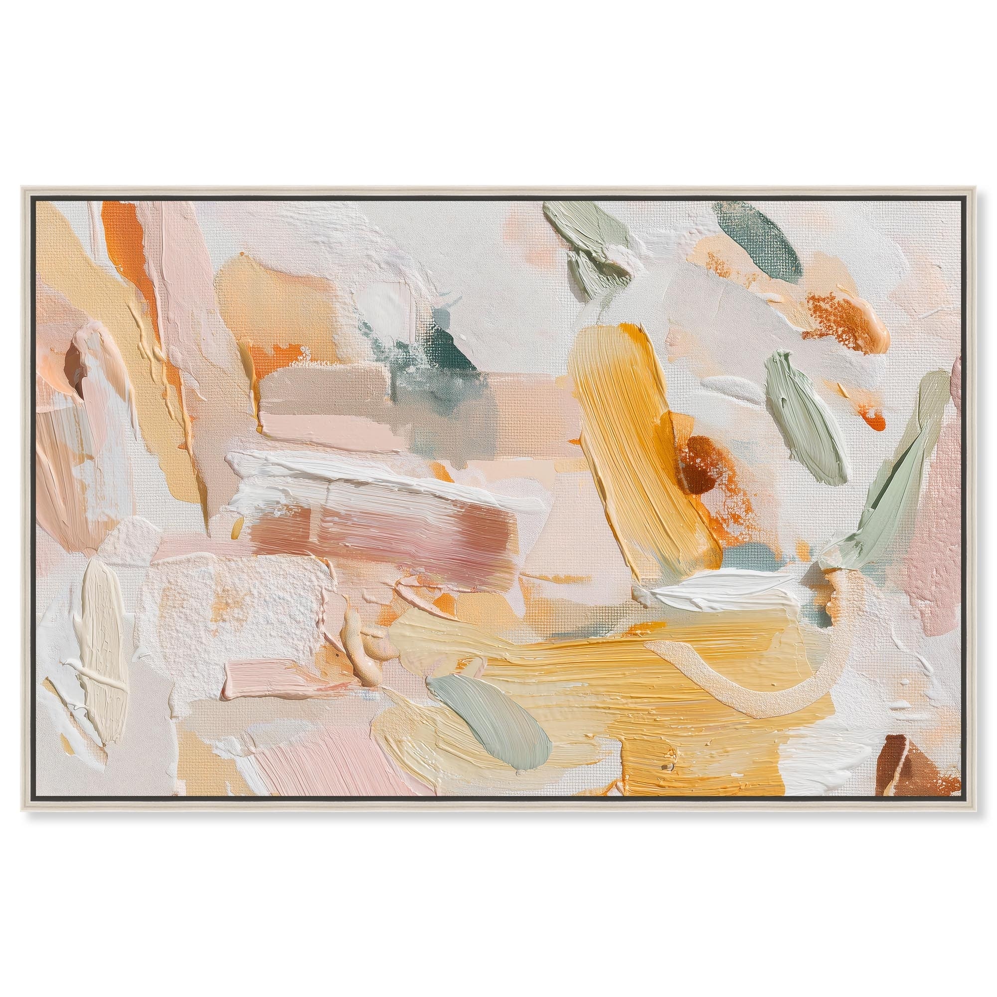 Gentle Hues Abstract Wall Art Canvas Print by Art Remedy