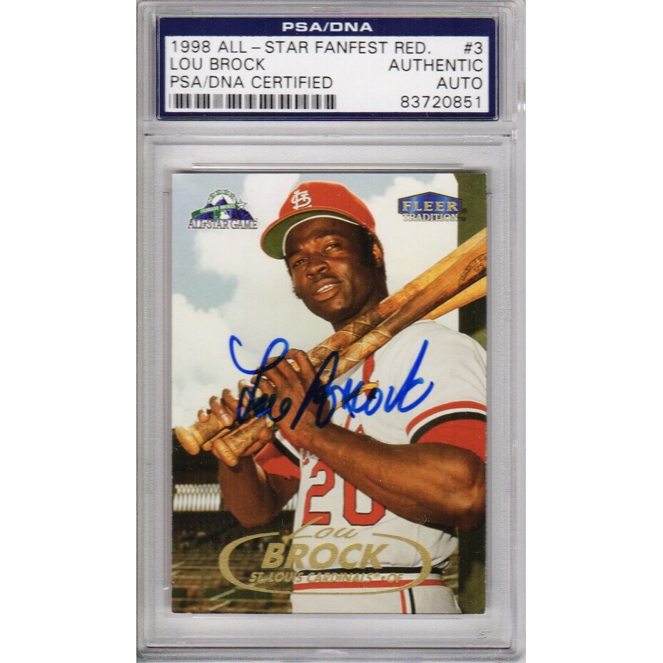 Shop Lou Brock St Louis Cardinals 1998 Fleer Tradition Trading