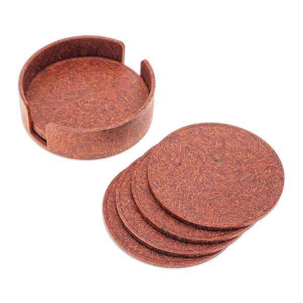 Novica Handmade Rust Avant-Garde Recycled Rice Husk Bio-Composite ...