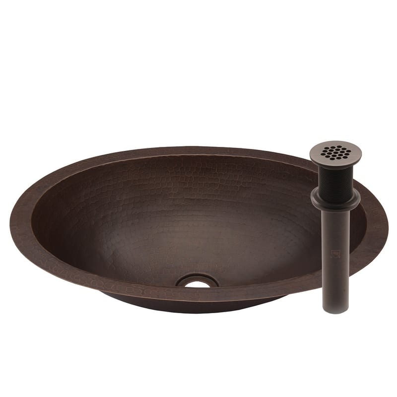 Miseno Oval 11" Copper Drop-In or Undermount Bathroom Sink