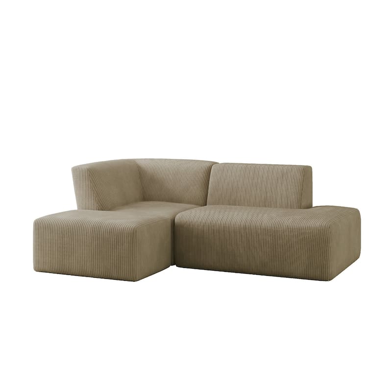 Oversized Corduroy Modular Sectional Fabric Sofa