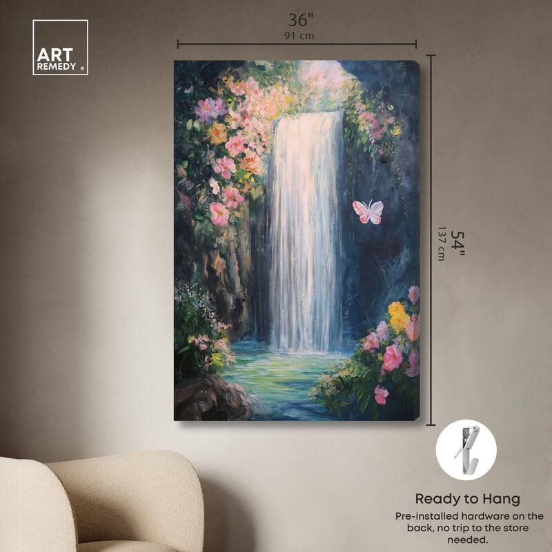 Hidden Falls I Canvas by Art Remedy, Gallery Wrapped