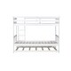 preview thumbnail 6 of 10, Stylish & Simple Twin Over Twin Bunk Beds with Trundle, Safety Rail and Ladder, Kids/Teens Bedroom, Split Into 2 Beds, White