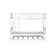 preview thumbnail 16 of 70, Twin Over Twin Rubber Wood Bunk Bed with Trundle, Convertible into 2 Twin Size Beds,with Ladder and Safety Guardrails
