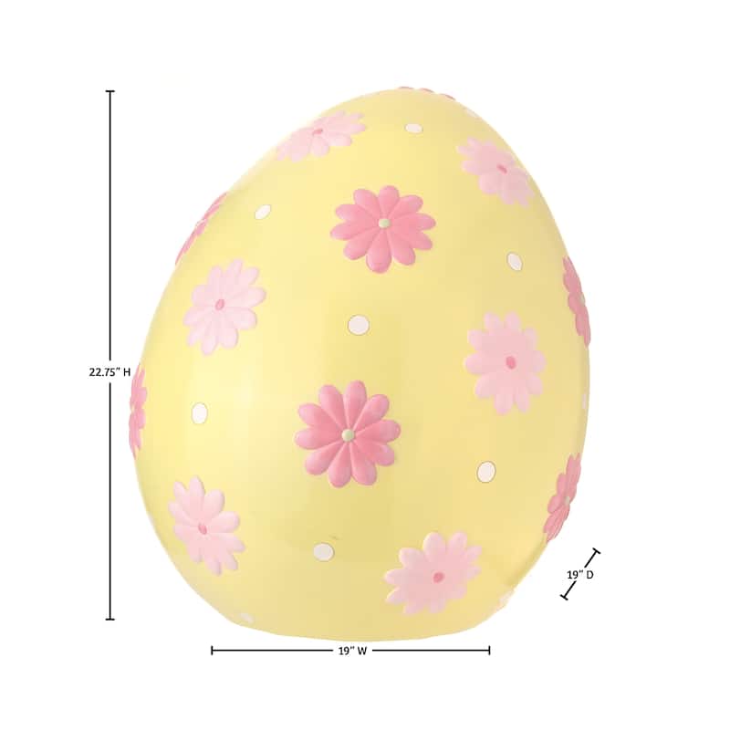 22.75" Resin Outdoor Easter Egg