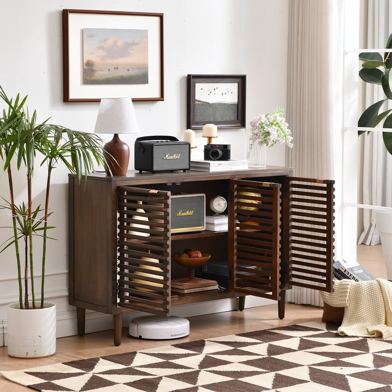 3-Door Storage Cabinet With Adjustable Shelves