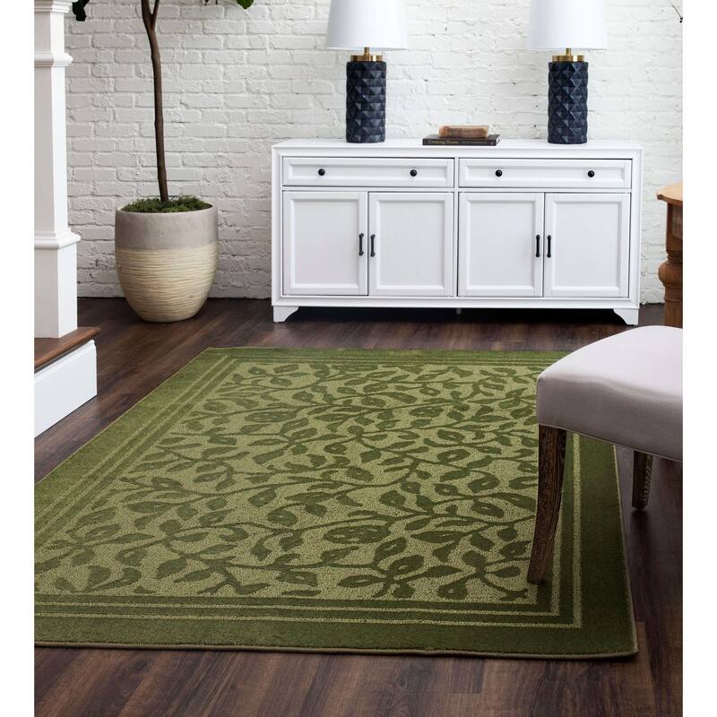 Mohawk Home Wellington Botanical Machine Washable Area Rug