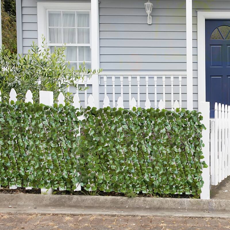 1PCS 32" x 50" Expandable Fence Artificial Hedge Privacy Screen