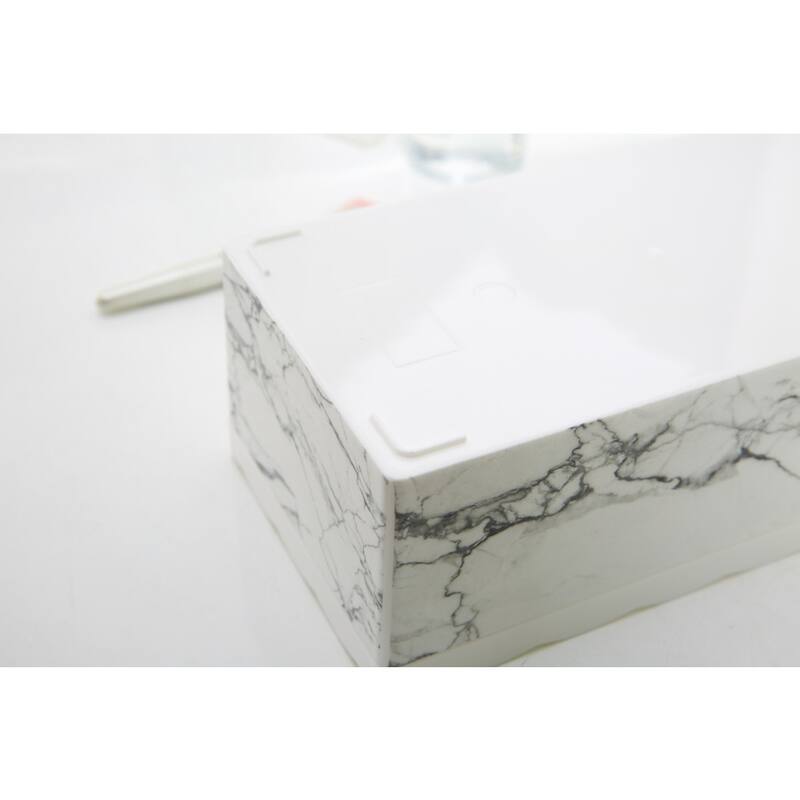 YBM Home Tissue Paper Box with Elegant Marble Printing