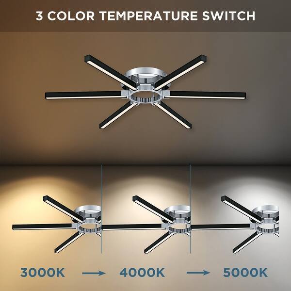 Zealand Integrated LED Polished Chrome Semi-Flush Mount with CCT Switch