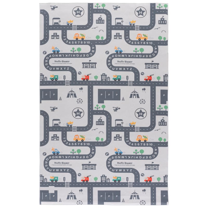 SAFAVIEH Tacoma Kids Jani Kids & Tween Rug - 6' x 9' - Ivory/Grey